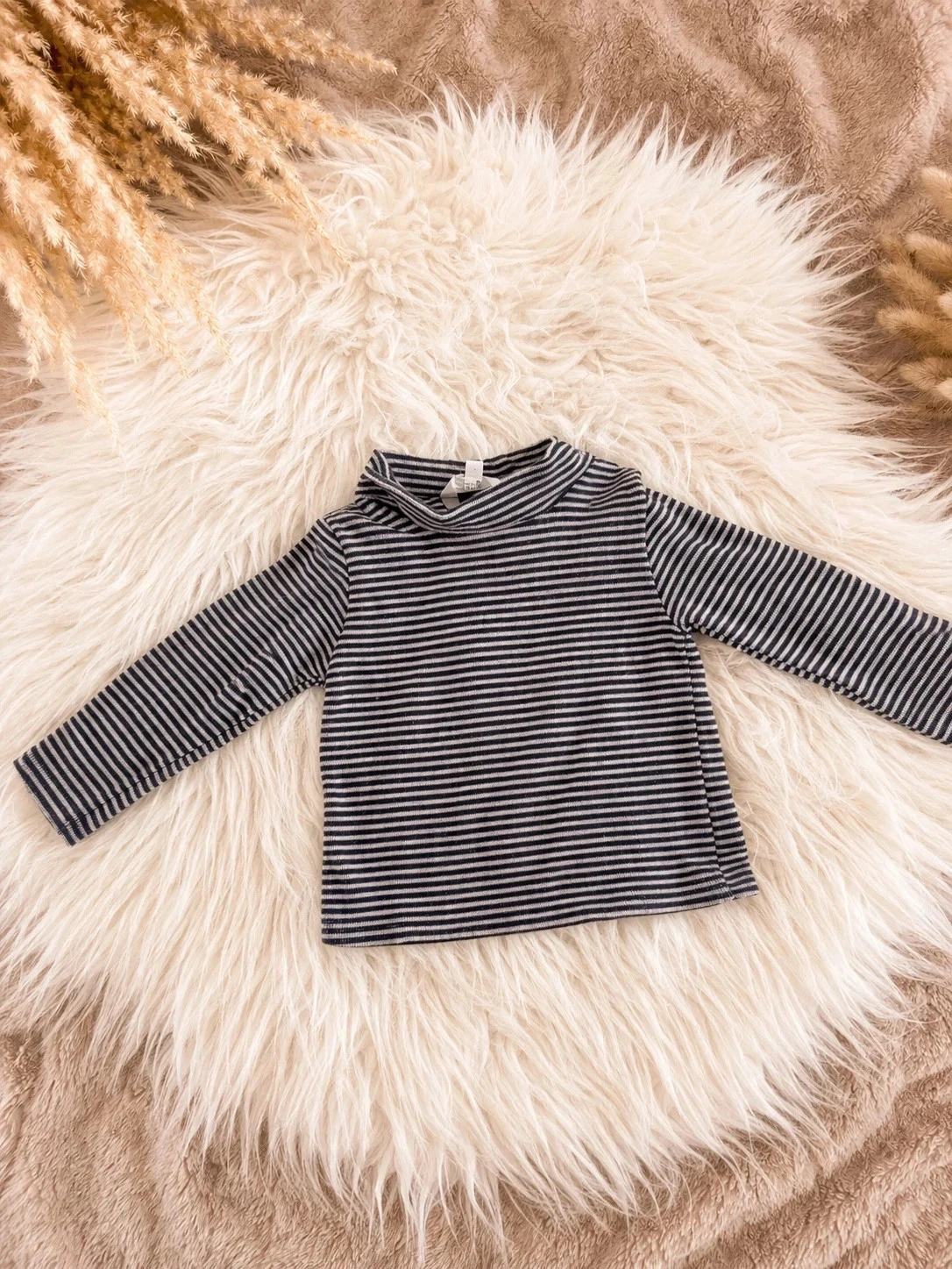Haut bébé garçon Babidou – Taille 9 mois – Rayé bleu & blanc